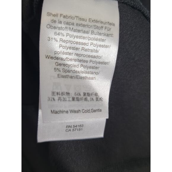 DKNY women's sleveless cut-out peplum top black Size Small Matrix minimalist - Picture 6 of 8